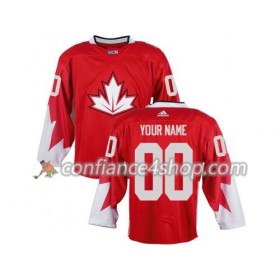 Adidas Maillot de Hockey Canada Personnaliser Coupe du monde de hockey sur glace 2016 Rouge - Homme